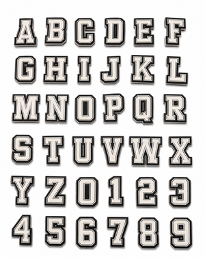 Alphabet Noir &amp; Gris
