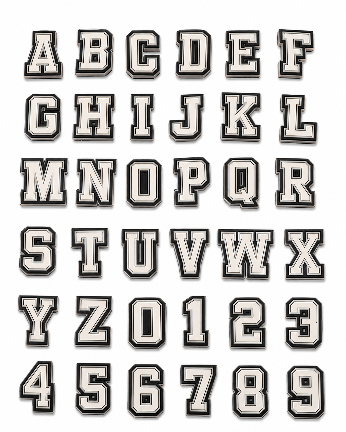 Alphabet Noir &amp; Gris